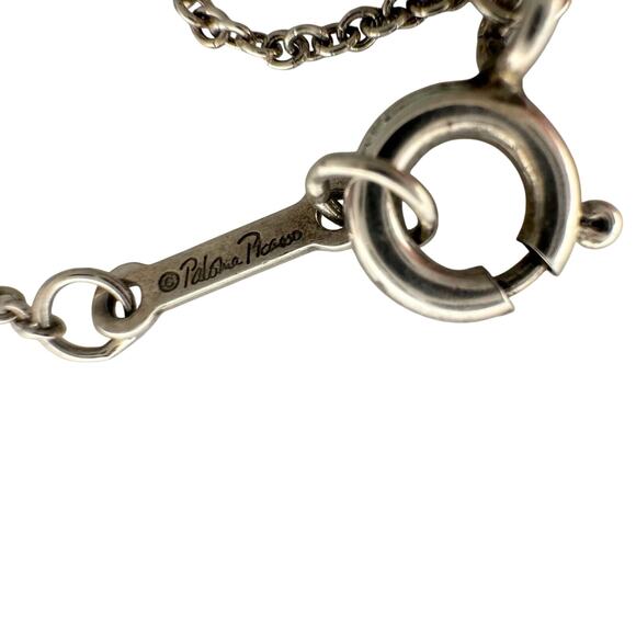 Tiffany & Co Paloma Picasso Small Loving Heart Pendant Necklace 16" Chain - Picture 4 of 10